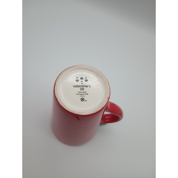 Valentine’s 09 Turtle Bird Embossed Bird on Handle Tall Mug 5-5/8" - Picture 5 of 5